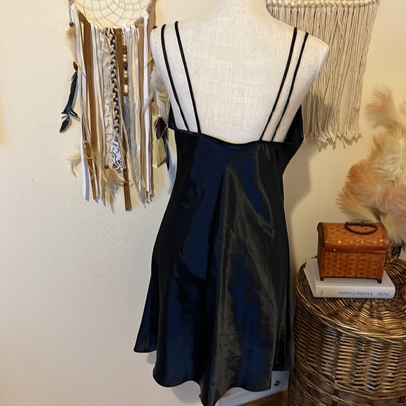 NWT - Satin Black Lingerie Slip Dress by Delicates / Size Medium - Picture 5 of 9